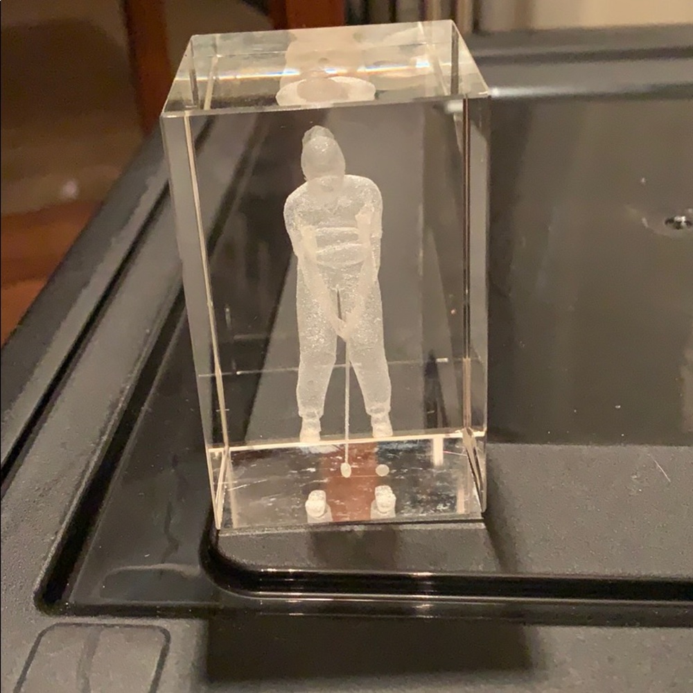 Woman Golpher Paperweight NWOT